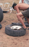 Fixing Flat Tire